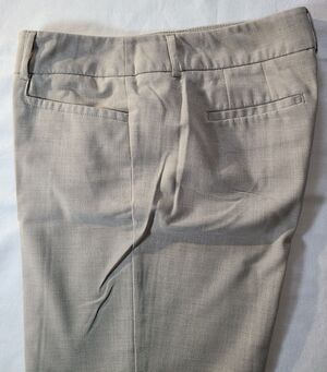 APT 9 Modern Fit Dress Pants 6P Petite Beige Stretch Career Slacks